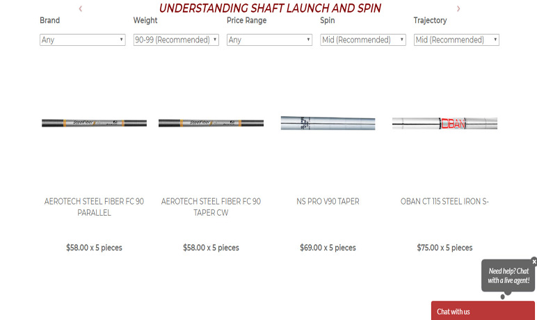 Iron Shaft Chart