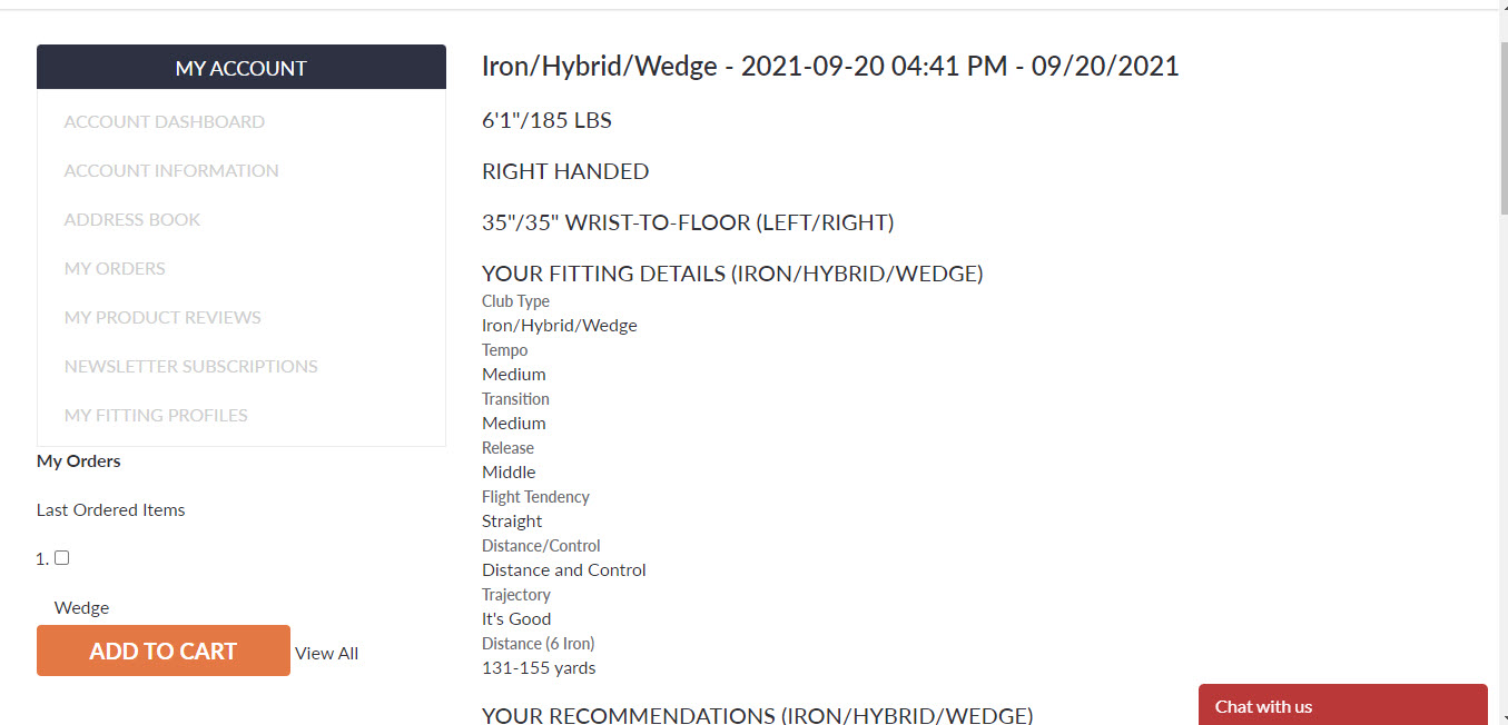 Use Our FREE Fitting Wizard While Your Swing is Still Grooved! 
